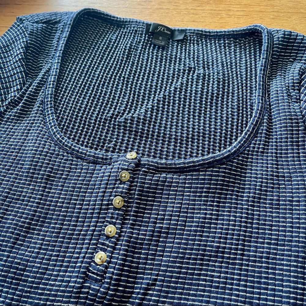 J. Crew Navy & White shortsleeve t-shirt. Size S.